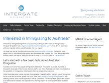 Tablet Screenshot of immigratingaustralia.com